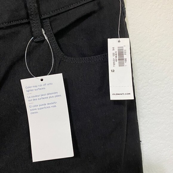 Old Navy Super Skinny Jeans Black NWT Size 12 - Picture 4 of 9